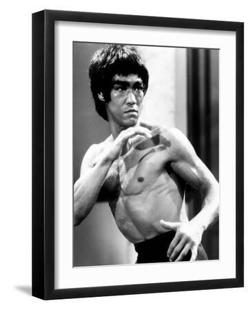 Enter the Dragon, Bruce Lee, 1973 - Black Framed Art Print Wall Art, 12x16