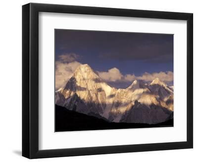 Gasherbrum Group, Kasmir - Black Framed Art Print Wall Art, 12x9