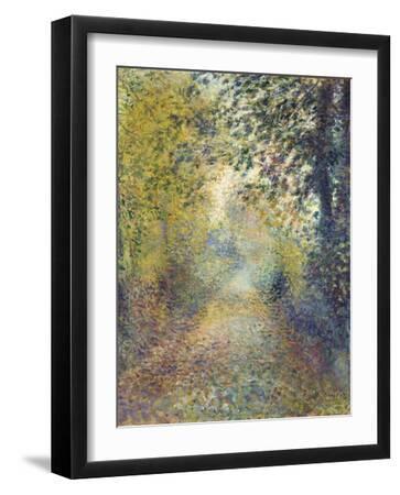 In the Woods, C. 1880 - Black Framed Art Print Wall Art, 12x16