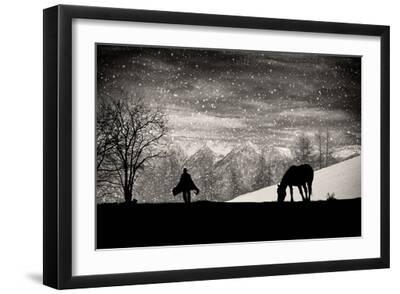It's Time to Go - Black Framed Art Print Wall Art, 18x12