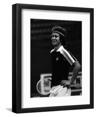 John Mcenroe, Hands on Hips - Black Framed Art Print Wall Art, 9x12