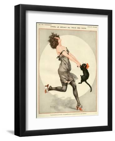 La Vie Parisienne, C Herouard, 1923, France - Black Framed Art Print Wall Art, 9x12