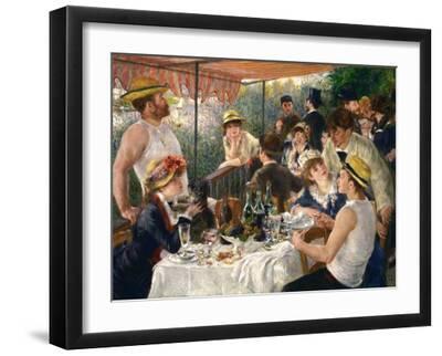 Luncheon of the Boating Party - Black Framed Art Print Wall Art, 16x12