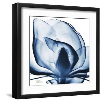 Magnolia Indigo - Black Framed Art Print Wall Art, 12x12