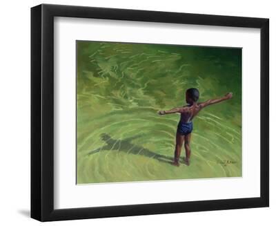 Me - Black Framed Art Print Wall Art, 12x9