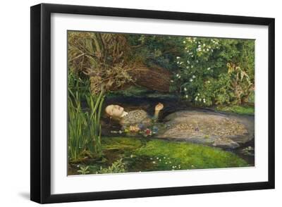 Ophelia - Black Framed Art Print Wall Art, 18x12