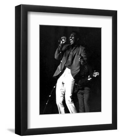 Otis Redding - Black Framed Art Print Wall Art, 8x10