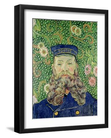 Portrait of the Postman Joseph Roulin, c.1889 - Black Framed Art Print Wall Art, 12x16