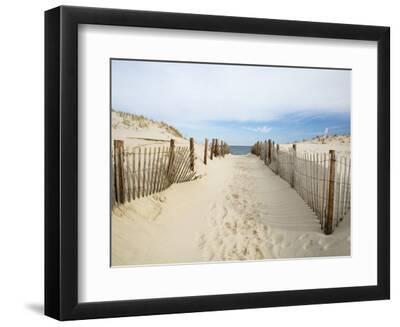 Quiet Beach - Black Framed Art Print Wall Art, 12x9