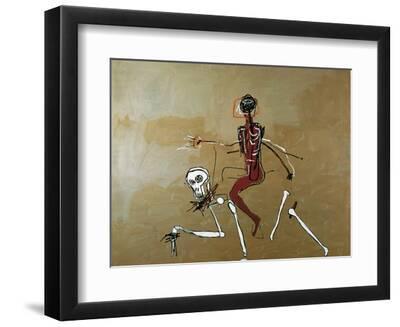 Riding with Death, 1988 - Black Framed Art Print Wall Art, 12x9