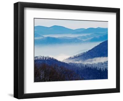 Southern Appalachian Mountains, Great Smoky Mountains National Park, North Carolina, USA - Black Framed Art Print Wall Art, 12x9