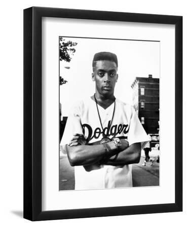 SPIKE LEE. "Do the Right Thing" [1989], directed by SPIKE LEE. - Black Framed Art Print Wall Art, 9x12