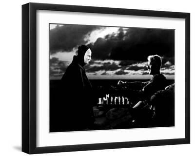 The Seventh Seal, Bengt Ekerot, Max Von Sydow, 1957 - Black Framed Art Print Wall Art, 16x12 The Seventh Seal, Bengt Ekerot, Max Von Sydow, 1957 - Black Framed Art Print Wall Art, 16x12