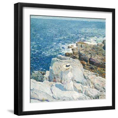 The South Ledges, Appledore, 1913 - Black Framed Art Print Wall Art, 16x16