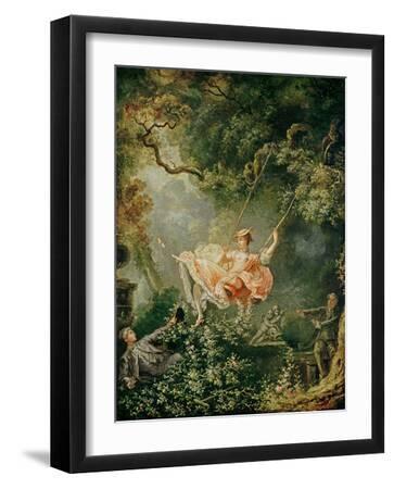 The Swing - Black Framed Art Print Wall Art, 12x16