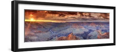 USA, Arizona, Grand Canyon National Park (South Rim), Colorado River from Mohave Point - Black Framed Art Print Wall Art, 24x8 USA, Arizona, Grand Canyon National Park (South Rim), Colorado River from Mohave Point - Black Framed Art Print Wall Art, 24x8
