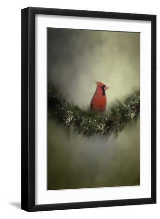 Waiting on Christmas - Black Framed Art Print Wall Art, 12x18